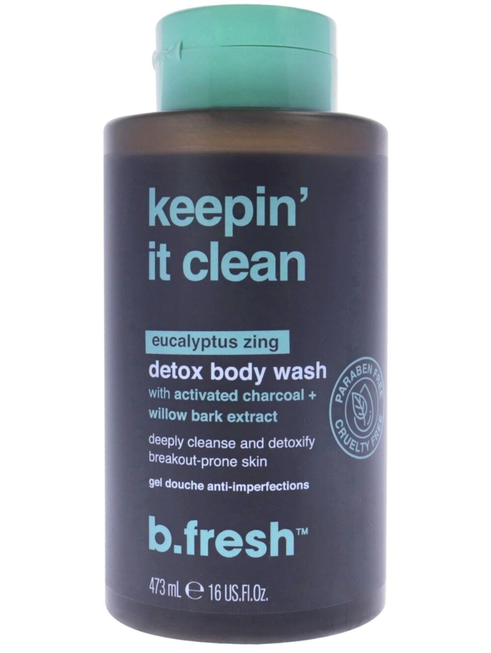 B. fresh Keepin' It Clean Eucalyptus Zing Detox Body Wash - NEW